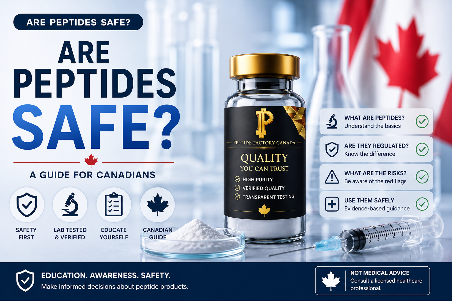 RFK Jr peptides Canada policy and safety evidence guide