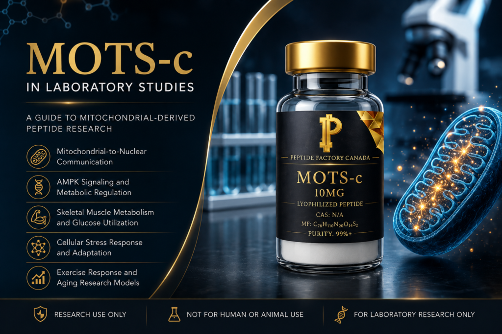 MOTS-c mitochondrial-derived peptide research in laboratory studies