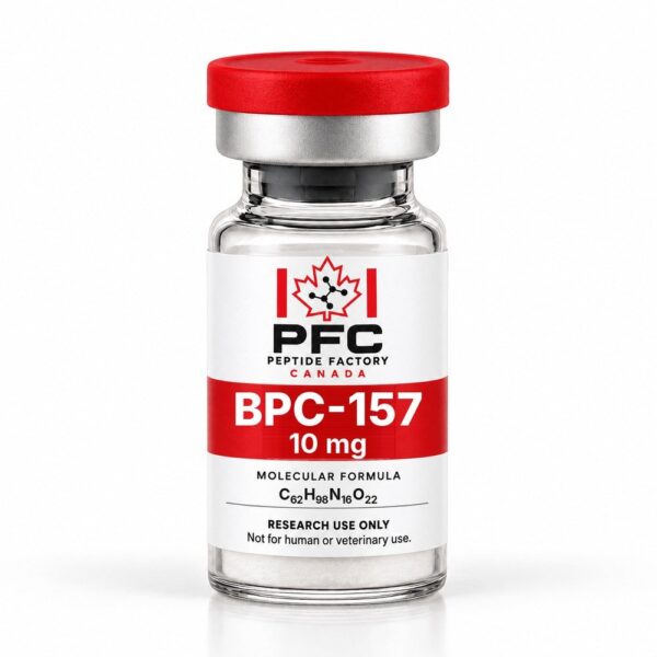 BPC-157 research vial, Peptide Factory Canada