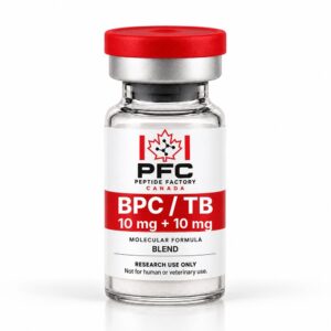 BPC-157 + TB-500 Blend (20 mg) research vial – PFC Peptide Factory Canada