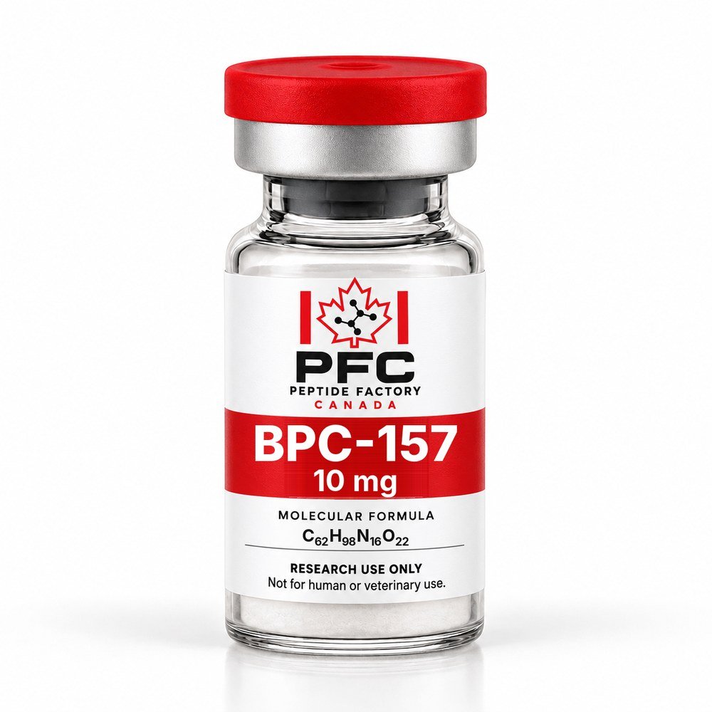 BPC-157 research vial – PFC Peptide Factory Canada