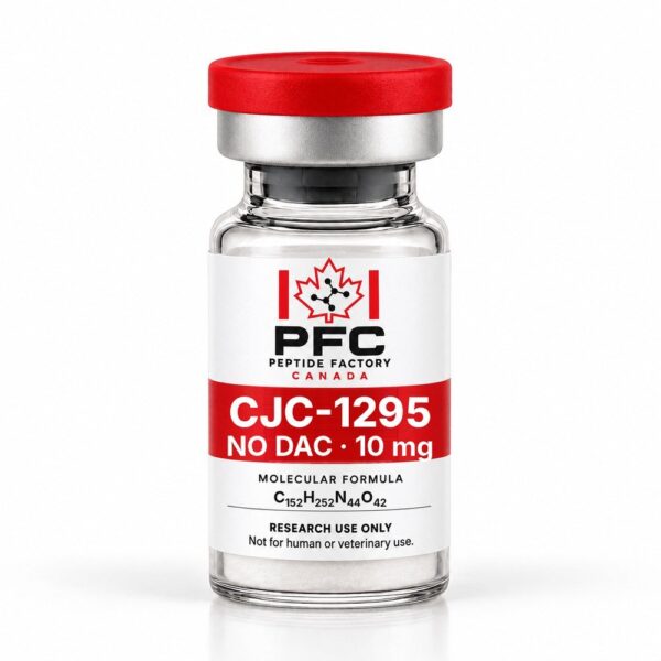 CJC-1295 (no DAC) research vial, Peptide Factory Canada
