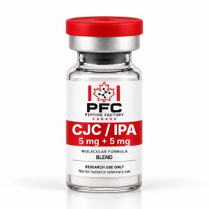 CJC-1295 (no DAC) 5 mg + Ipamorelin 5 mg research vial – PFC Peptide Factory Canada