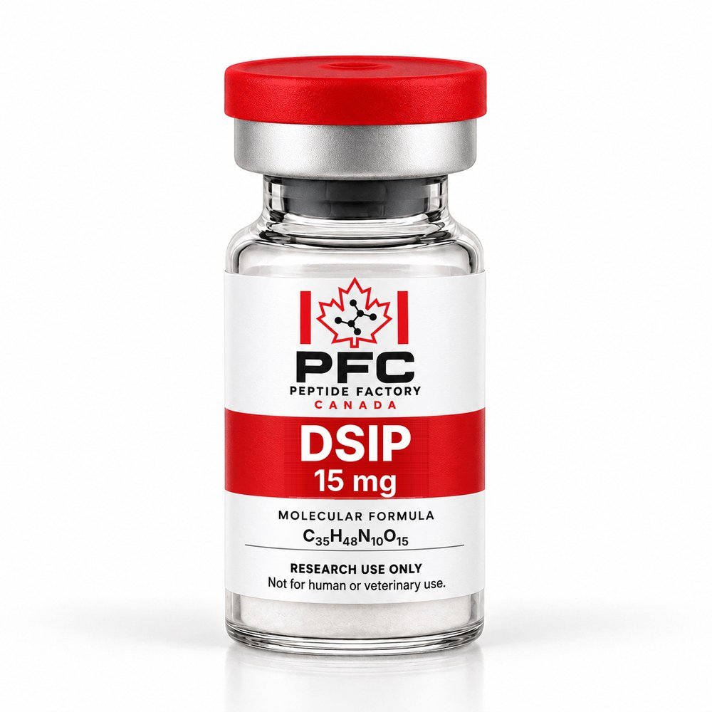 DSIP (Delta Sleep-Inducing Peptide) research vial – PFC Peptide Factory Canada