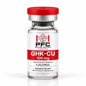 GHK-Cu (Copper Peptide) 100 mg / 3 ml vial research vial – PFC Peptide Factory Canada