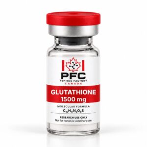 Glutathione research vial – PFC Peptide Factory Canada