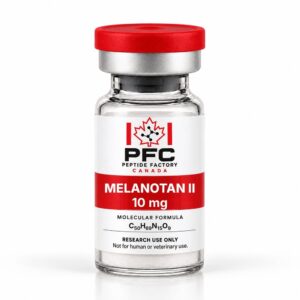 Melanotan II research vial – PFC Peptide Factory Canada