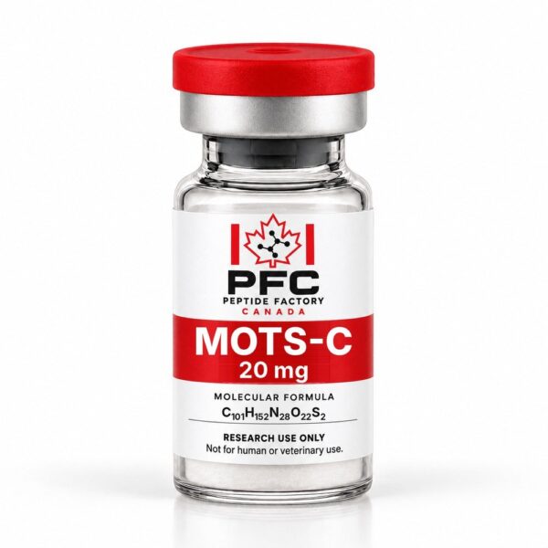 MOTS-c research vial, Peptide Factory Canada