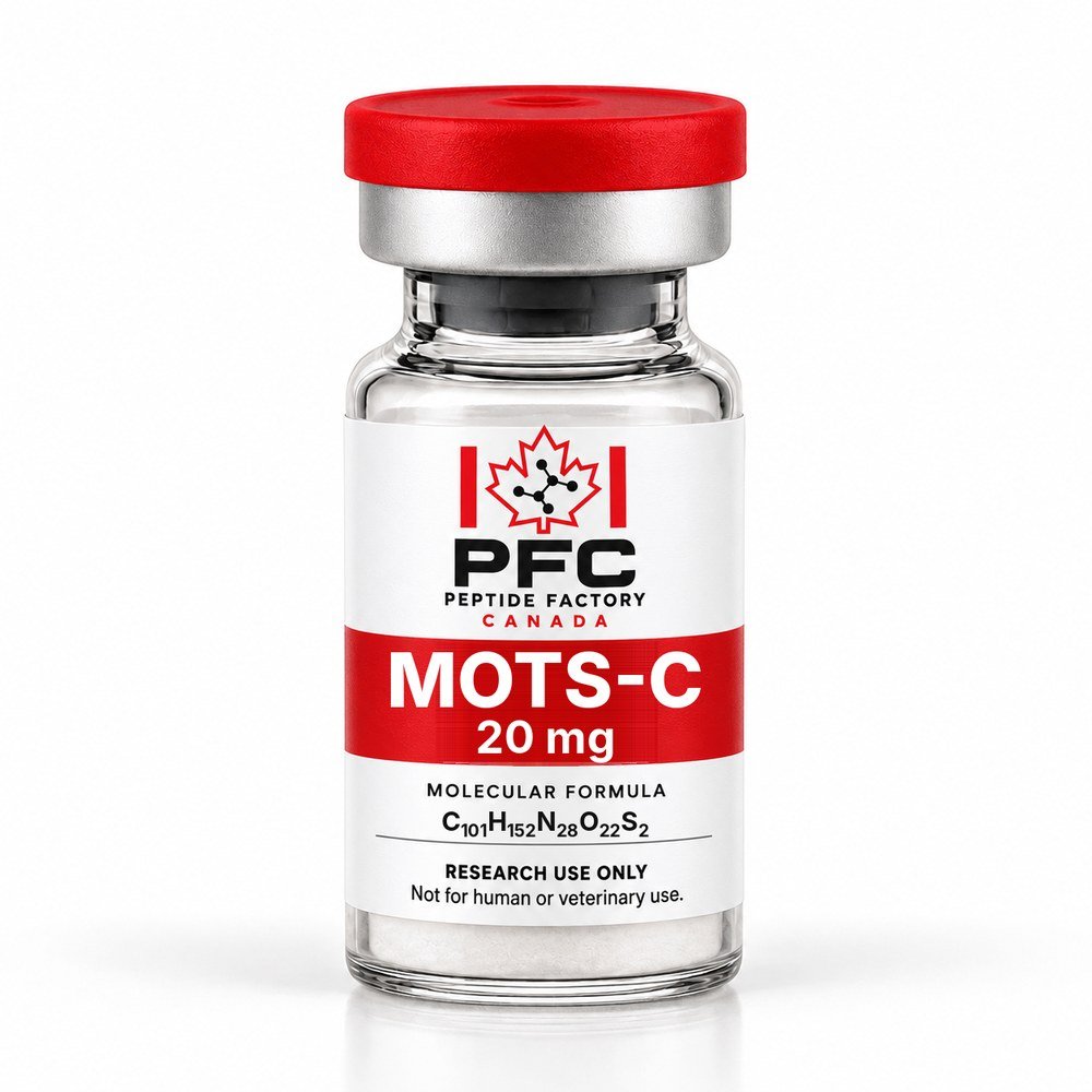MOTS-c 20 mg research vial – PFC Peptide Factory Canada