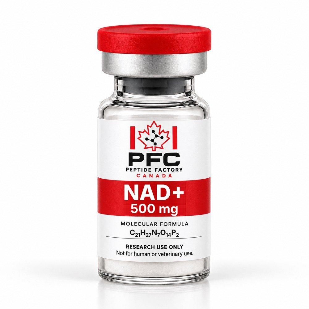 NAD+ 500 mg research vial – PFC Peptide Factory Canada