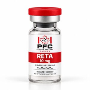 Retatrutide 10 mg research vial – PFC Peptide Factory Canada