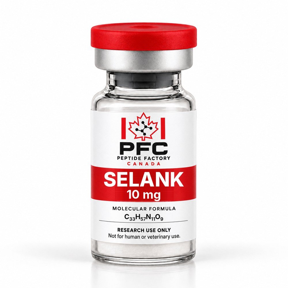 Selank research vial – PFC Peptide Factory Canada